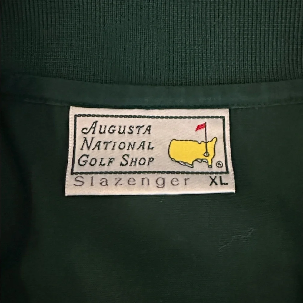 Masters Augusta National Golf Polo Slazenger XL Green Logo shirt